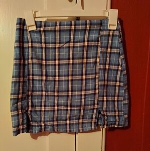 Plaid skirt Romwe